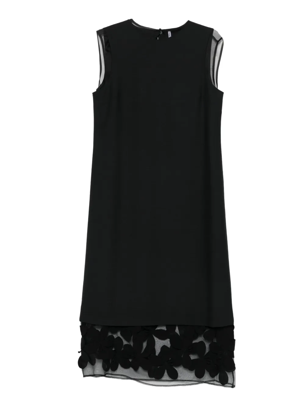 

Платье без рукавов с цветочной аппликацией Liviana Conti, черный