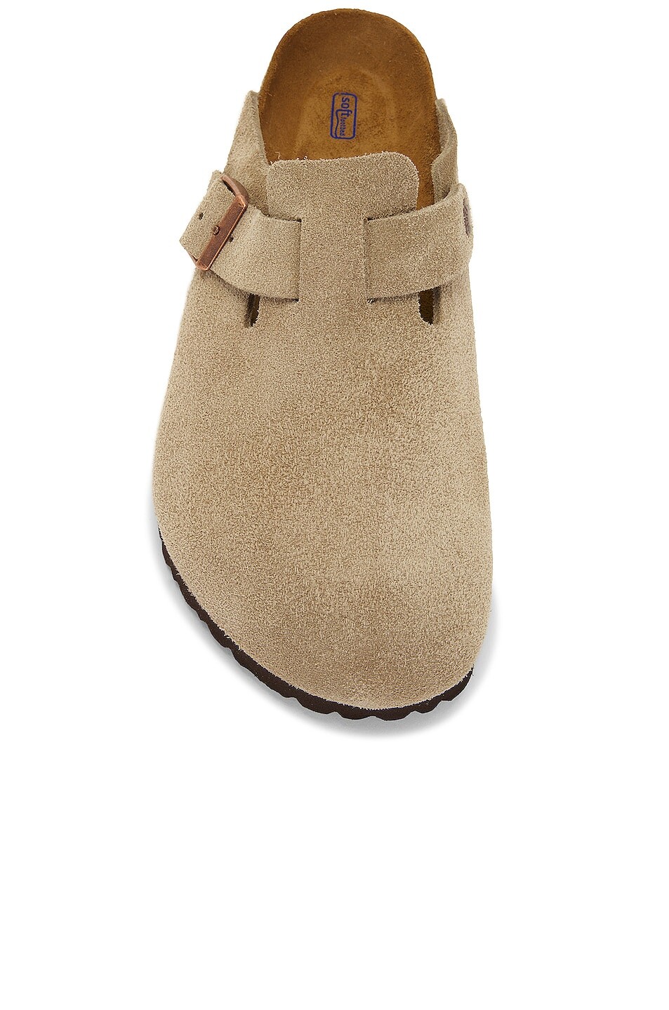 Шлепанцы мужские Boston Soft Footbed Birkenstock, серо-коричневый — фото 4