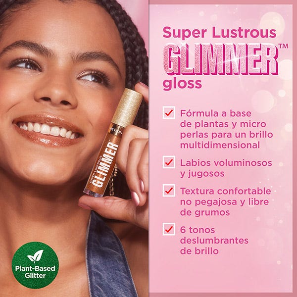Блеск для губ с многомерным эффектом REVLON Super Lustrous Glimmer Gloss, 002 Pink Prisma — фото 2