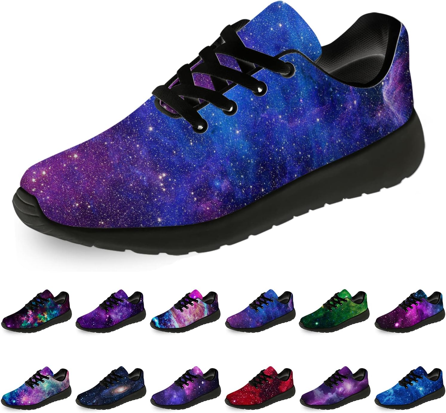

Кроссовки Horethy Galaxy для женщин и мужчин, беговые кроссовки, дышащие кроссовки для ходьбы и тенниса, космические кроссовки, подарки, мультиколор