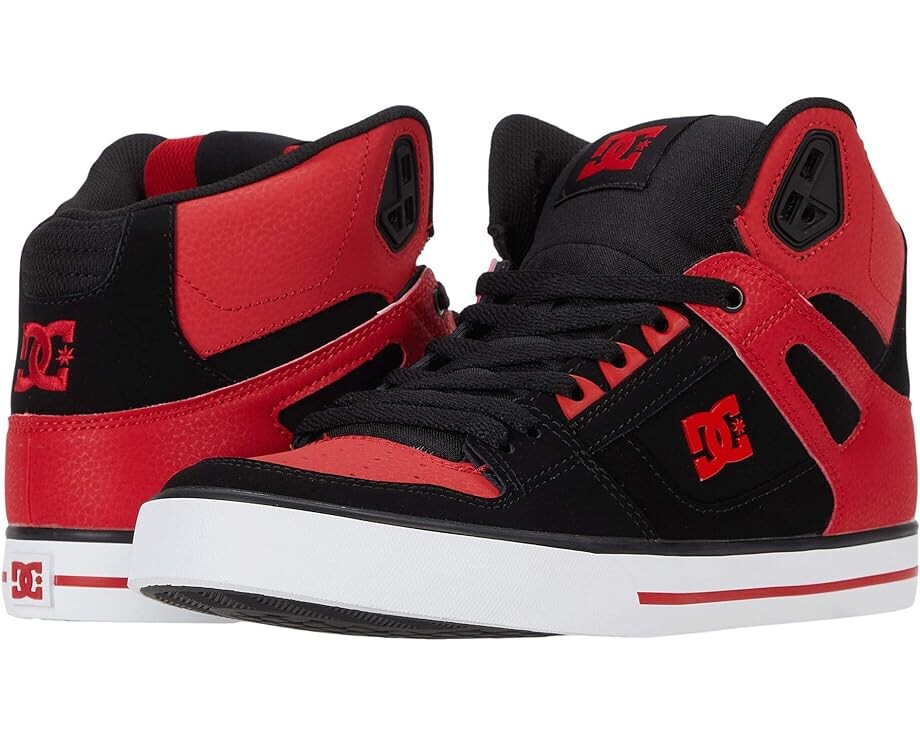 

Кроссовки DC Pure High-Top WC, цвет Fiery Red/White/Black