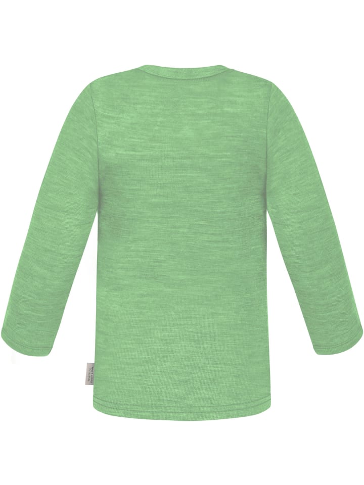 Свитер с длинными рукавами Baby Merino Taupo, зеленый Normani Outdoor Sports — фото 2