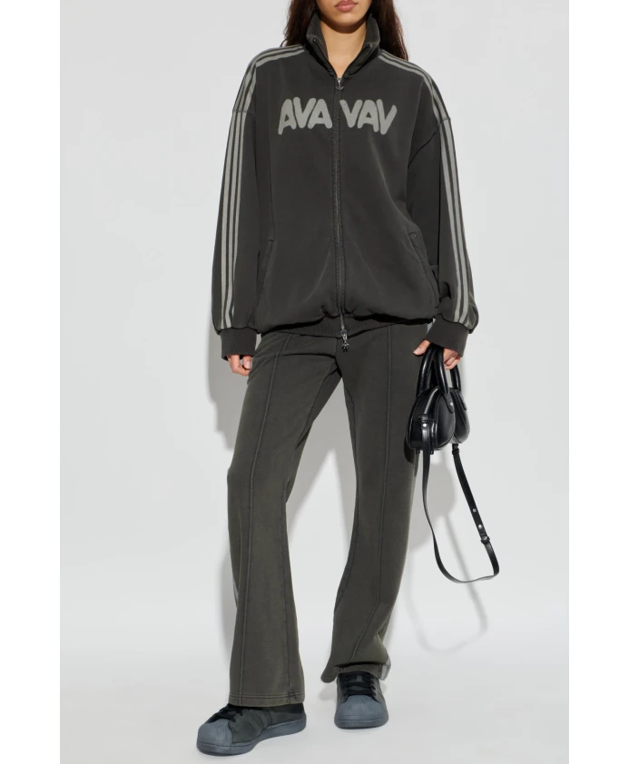 Спортивные брюки из французской махровой ткани Adidas Originals, серый — фото 2