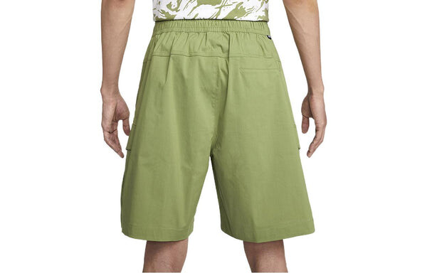 Шорты fw22 solid color logo embroidered cargo shorts green Nike, мультиколор — фото 2
