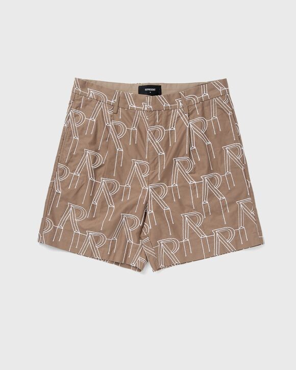 

Шорты Represent Embrodiered Initial Tailored Short, цвет washed taupe