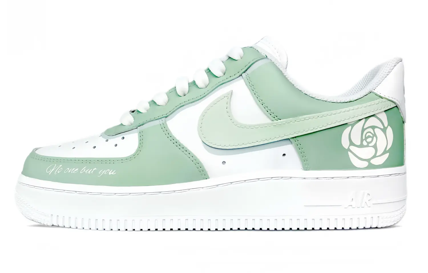 

Кроссовки Nike Air Force 1 Skateboarding Shoes Men Low-top Green/white, зеленый