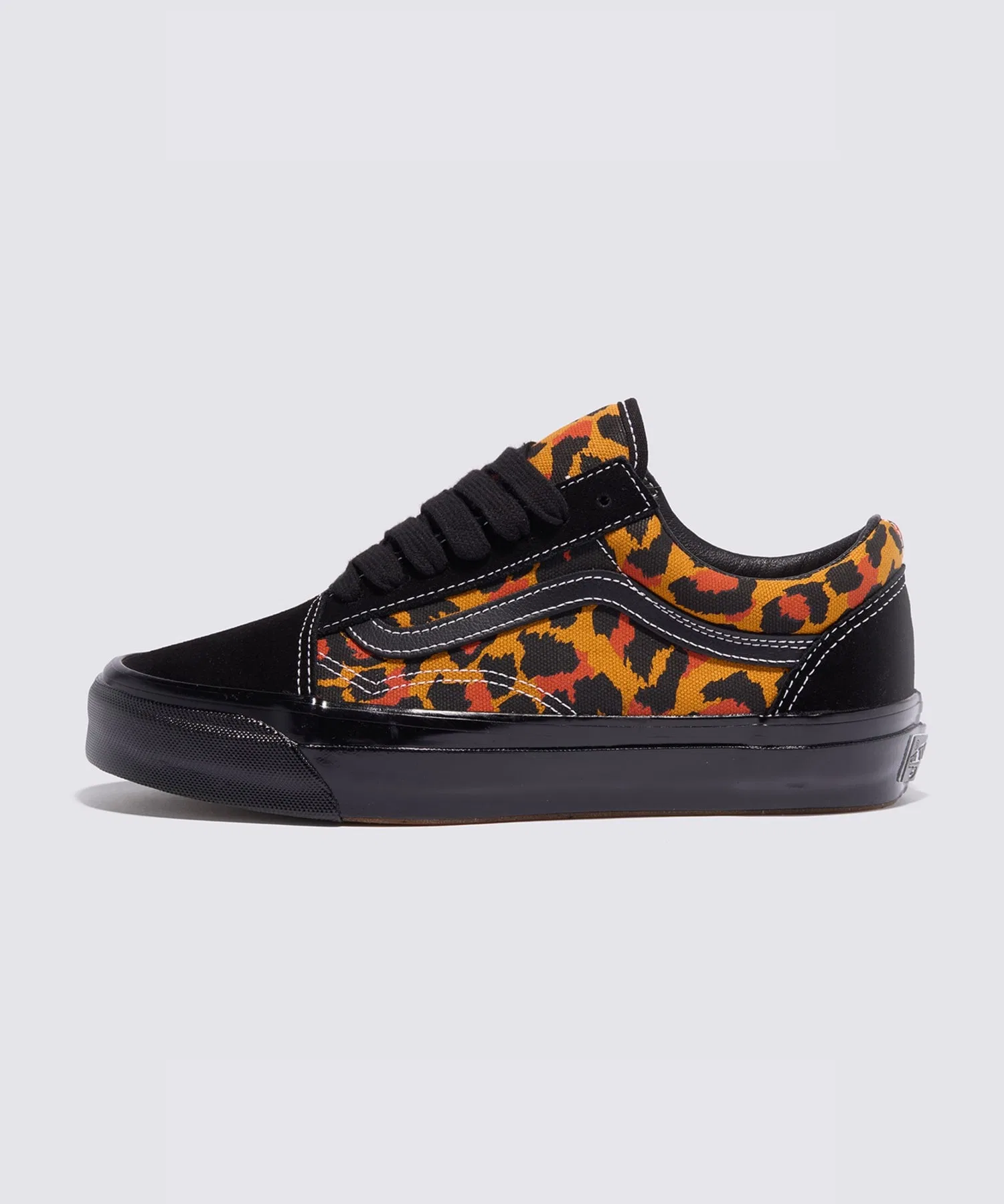 Унисекс кроссовки Vans Old Skool Леопардовые чёрные