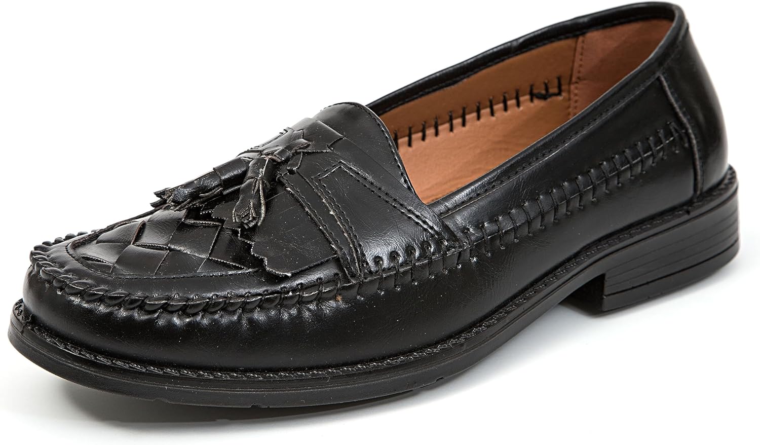 

Мужские туфли-лосьоны Deer Stags Herman Kiltie с кисточками для официальных мероприятий, вечернего выхода, ретро-стиля, работы и повседневной носки / Черный джет