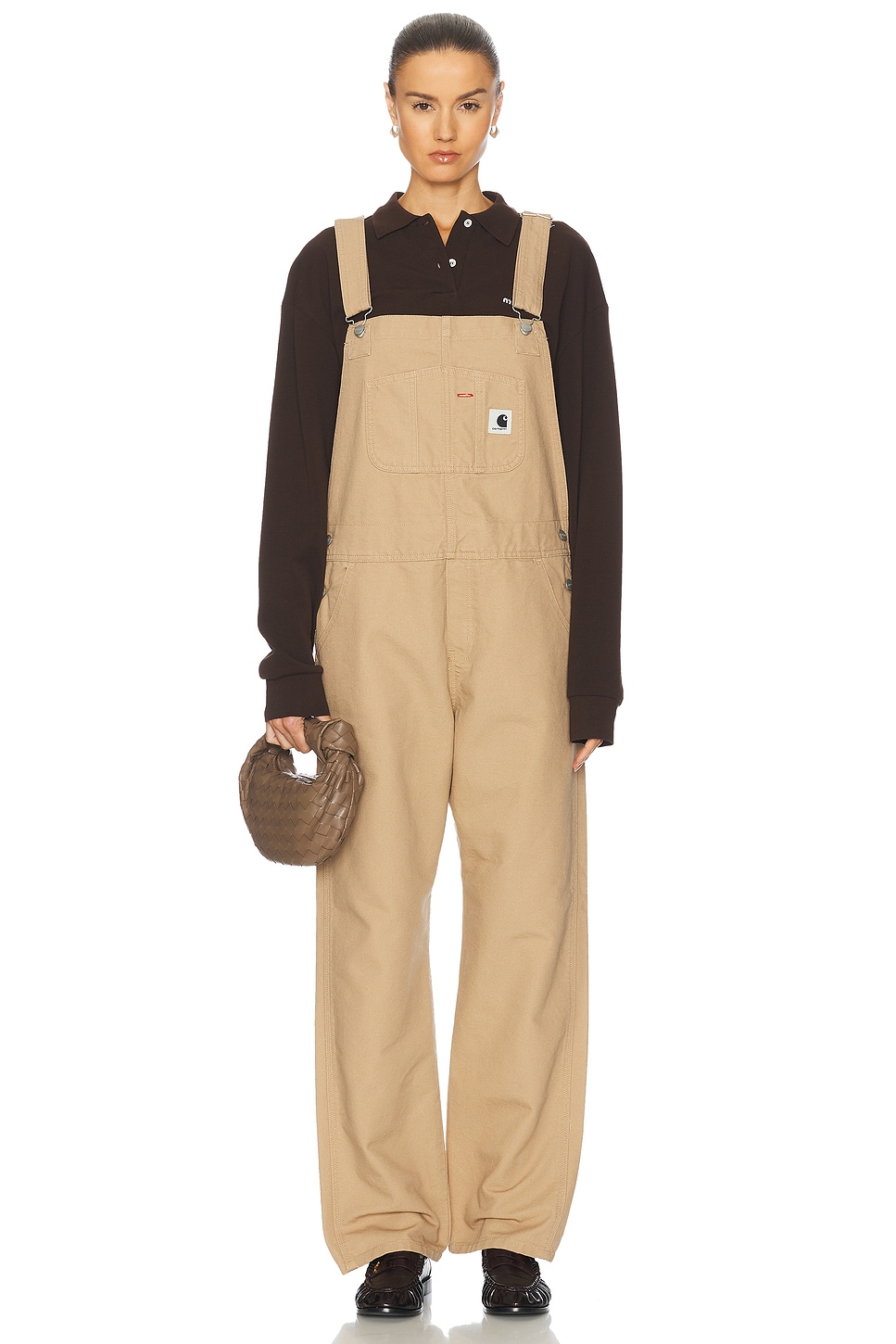 

Комбинезон с прямым нагрудником Carhartt Wip, Dusty Hamilton Brown