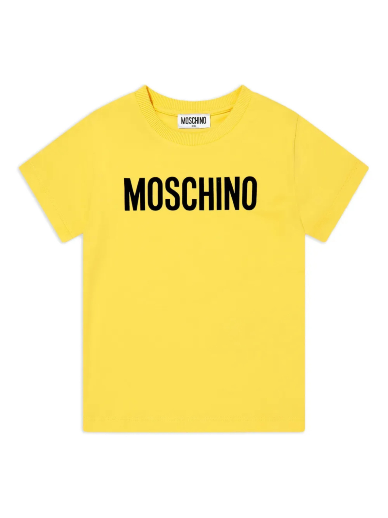 

Футболка с логотипом Moschino Kids, желтый