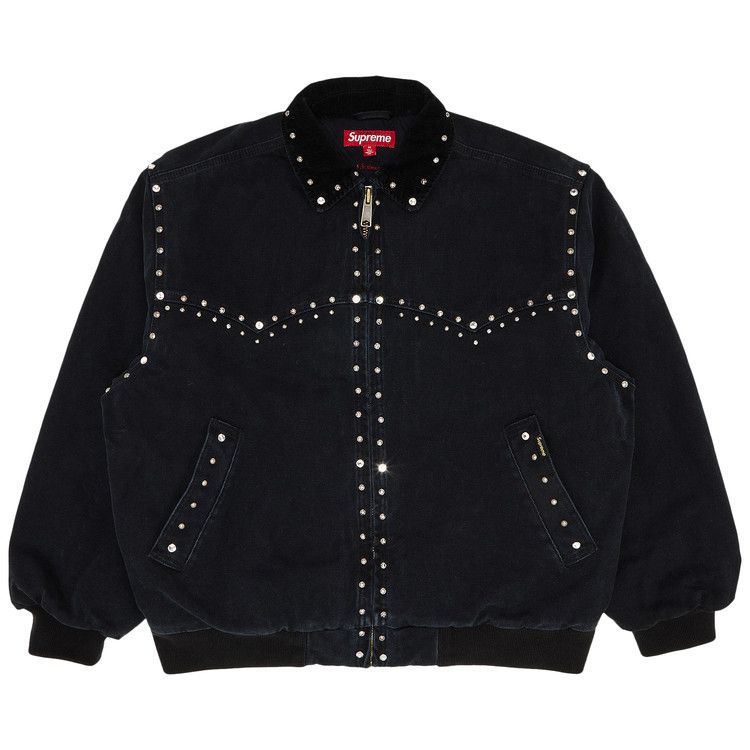

Куртка Supreme x b.b. Simon Studded Work Jacket, Black