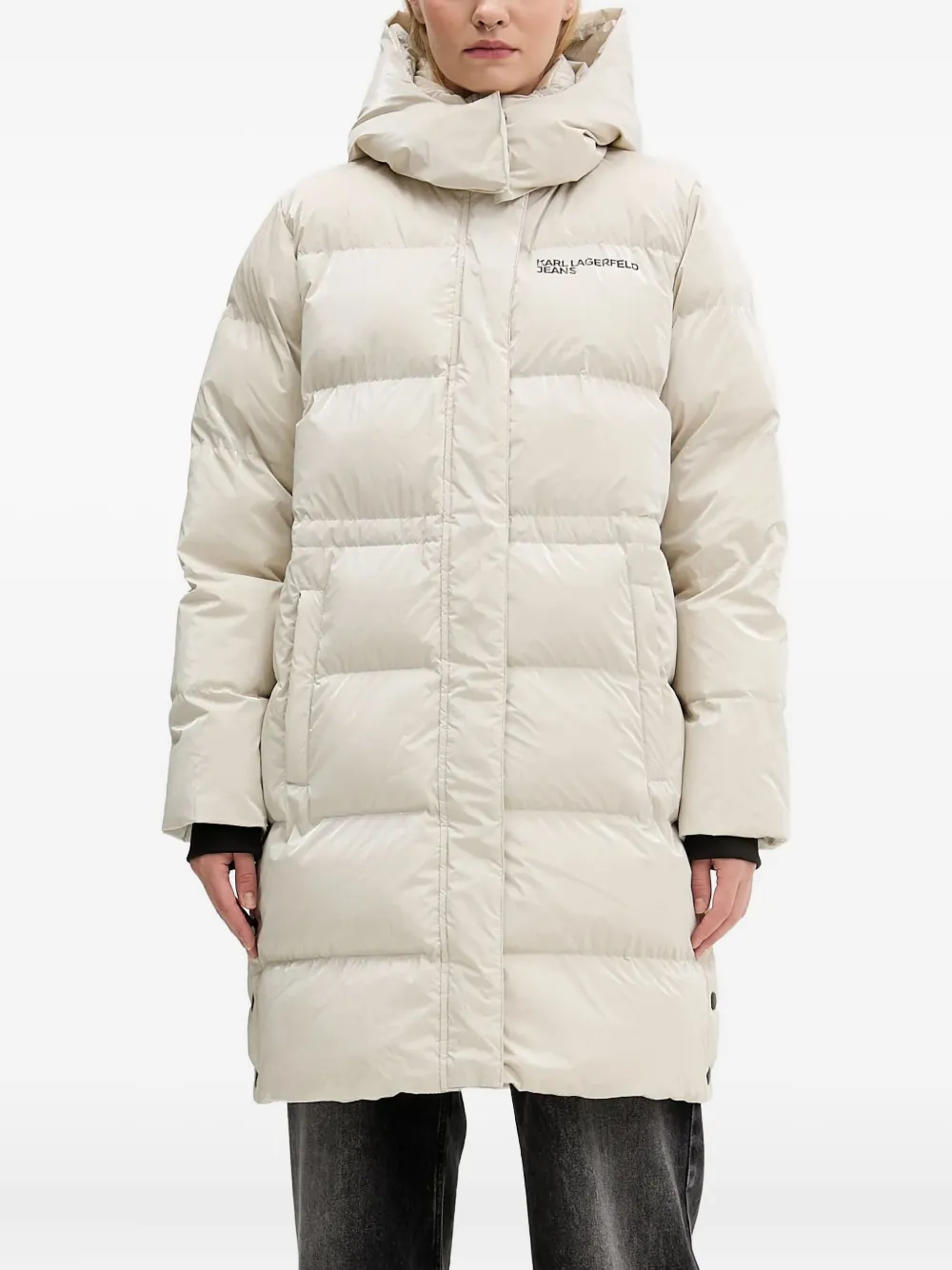 

Пуховик с капюшоном Karl Lagerfeld Jeans, нейтральный