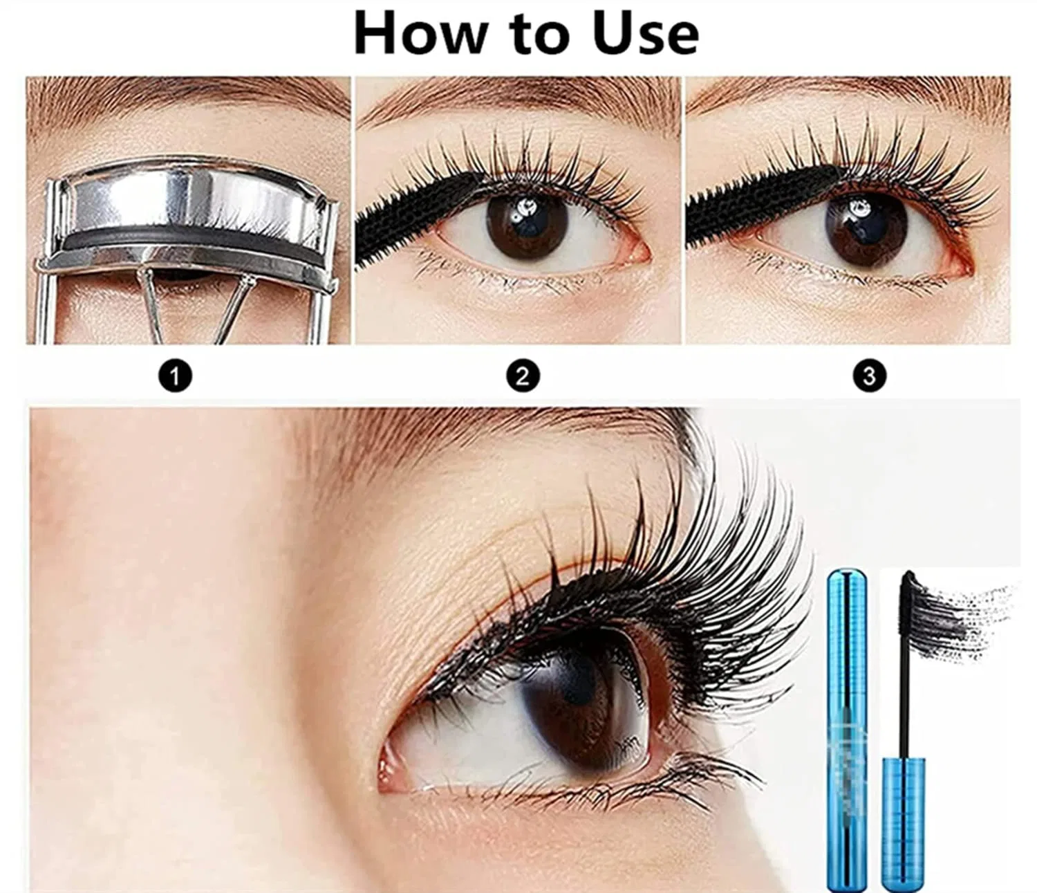 Гипоаллергенная тушь для ресниц «Primelash Mascara» Bamideo, 2 Pieces. — фото 4