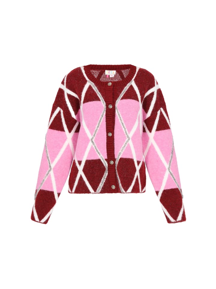 

Женский кардиган бордового цвета IZIA