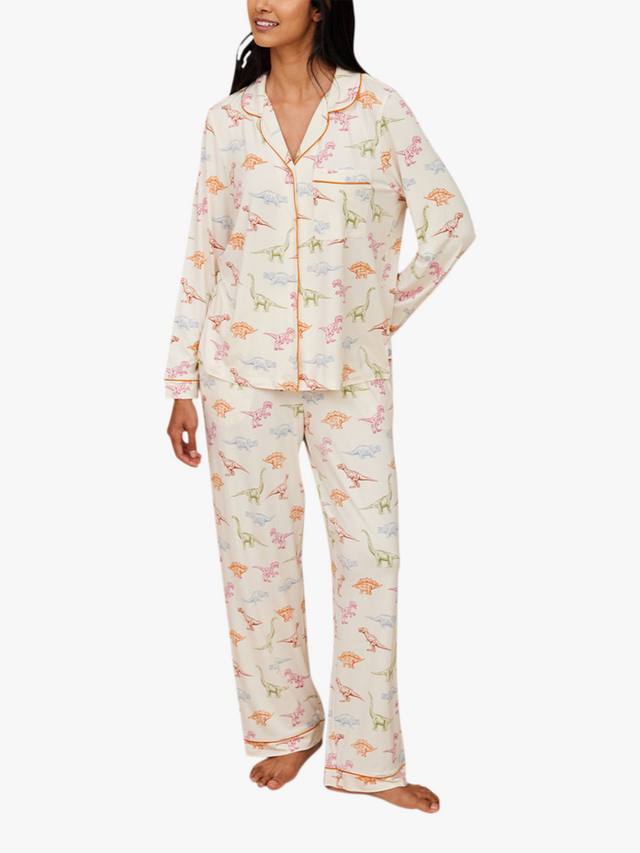 

Детский пижамный комплект с динозаврами Chelsea Peers, Off White