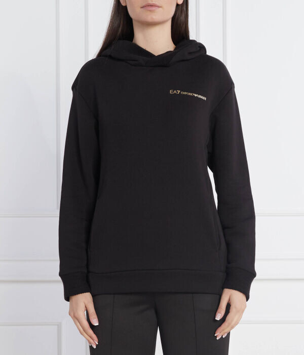 

Толстовка женская Ea7 Regular Fit, черный / золотой