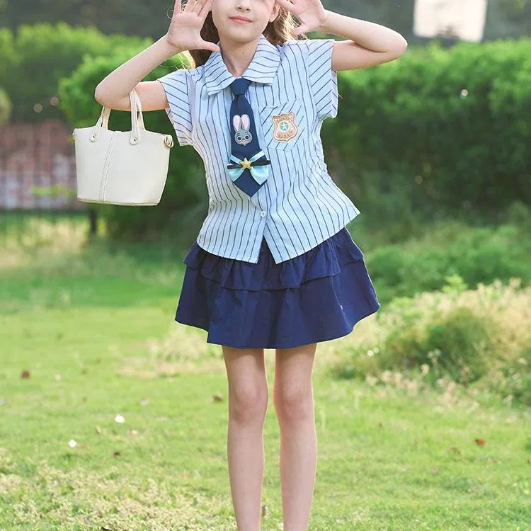 Детский костюм с юбкой Disney SS25 синий — фото 4