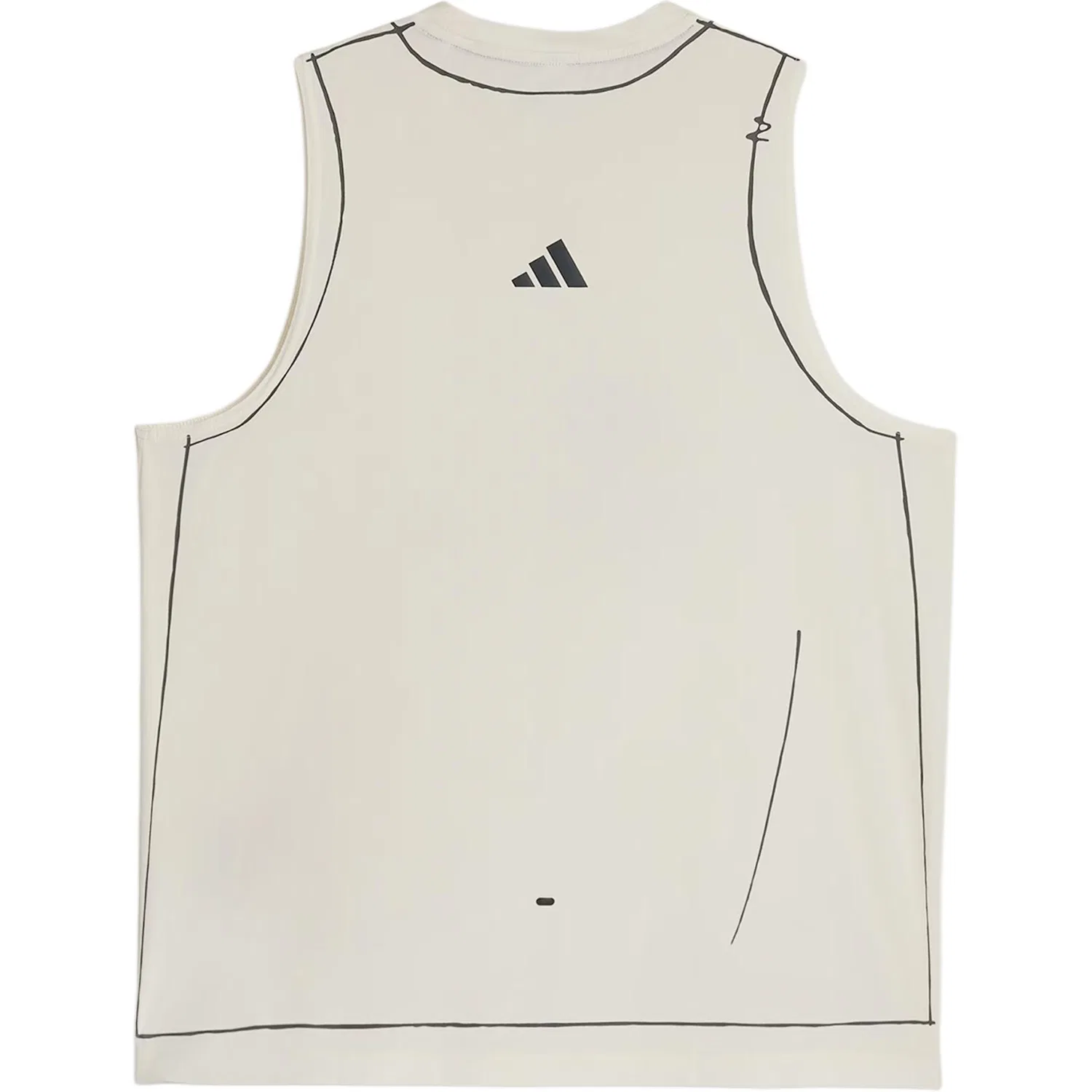 Женский топ для бега SFTM Running Tank Top Adidas, White/Black — фото 3
