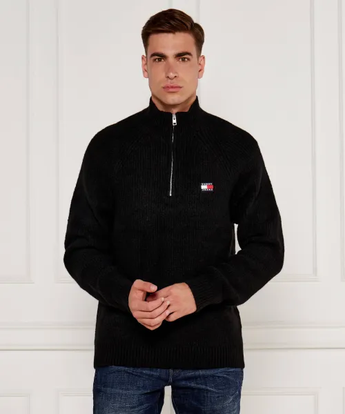 

Свитер Regular fit Tommy Jeans, черный