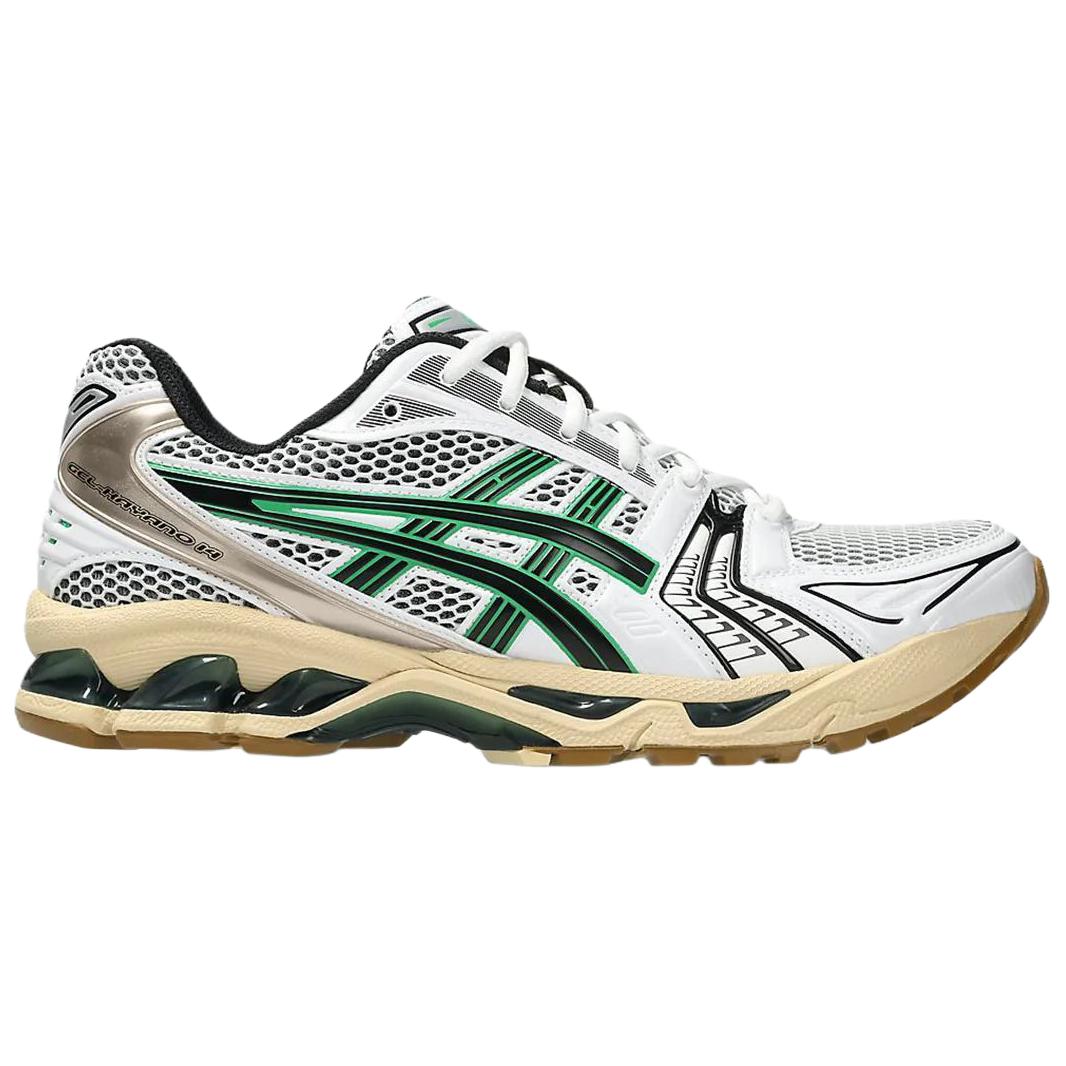ASICS Gel Kayano 14 повседневные кроссовки для бега Unisex белые зеленые — фото 3