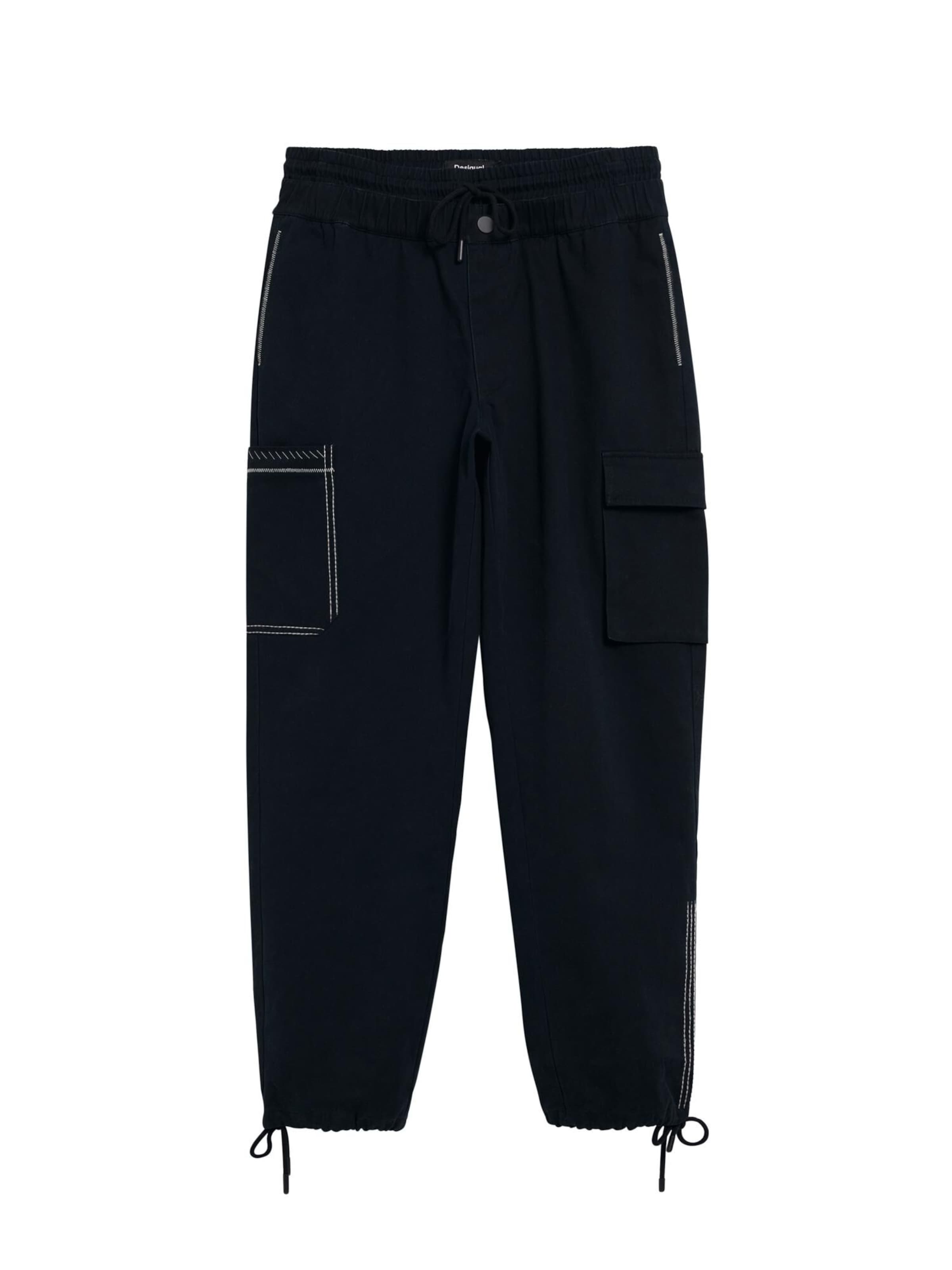 

Desigual Широкие карго-штаны в черном цвете