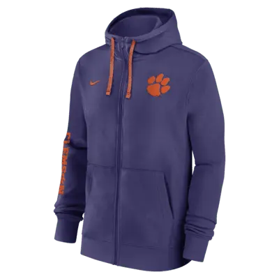 

Худи Nike Clemson Tigers Sideline Team Issue, фиолетовый