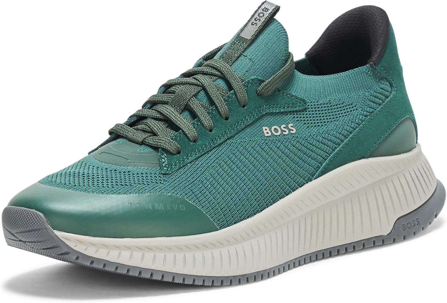 

BOSS Мужские современные кроссовки с вязаной структурой, Dark Emerald