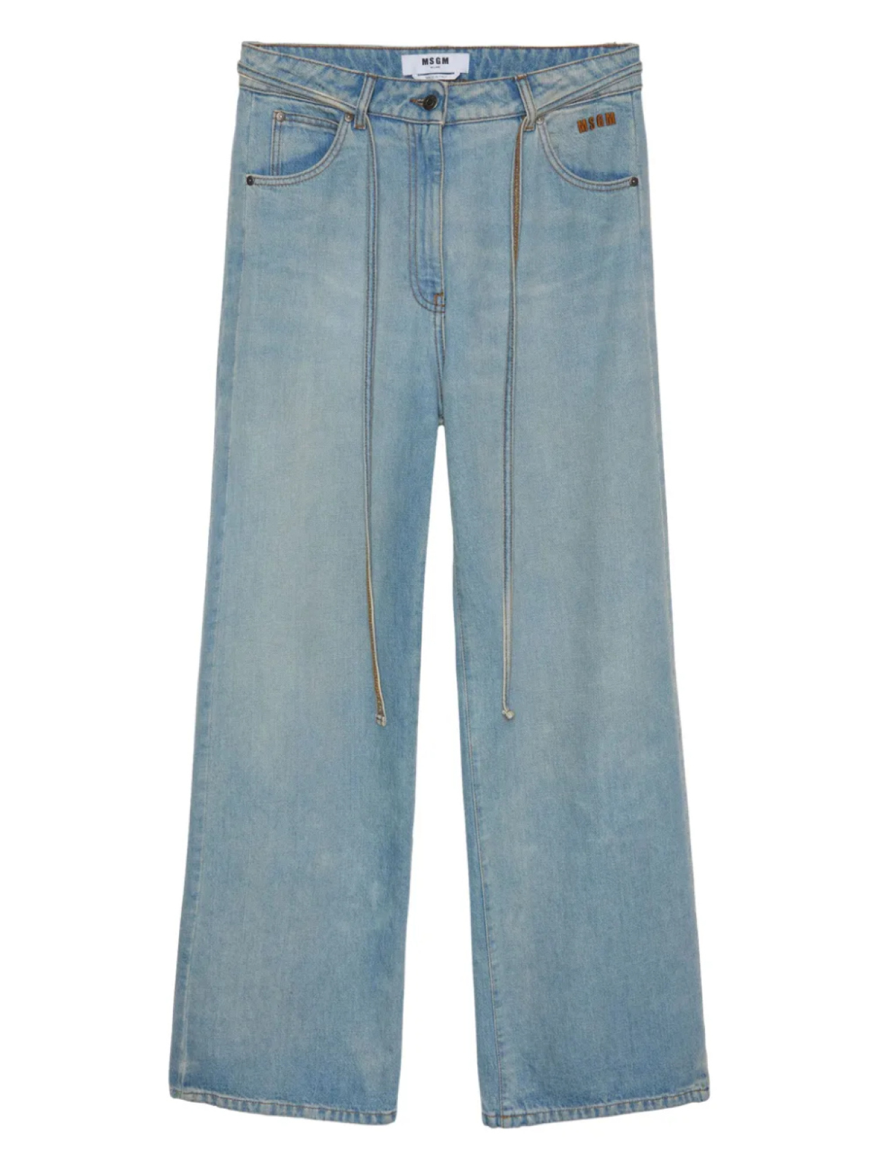 

Прямые джинсы из хлопка MSGM, синий