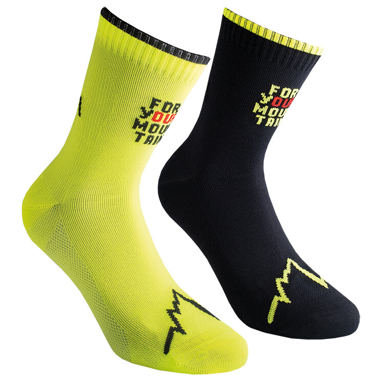 

Носки для бега La Sportiva For Your Mountain Socks, цвет Black/Neon