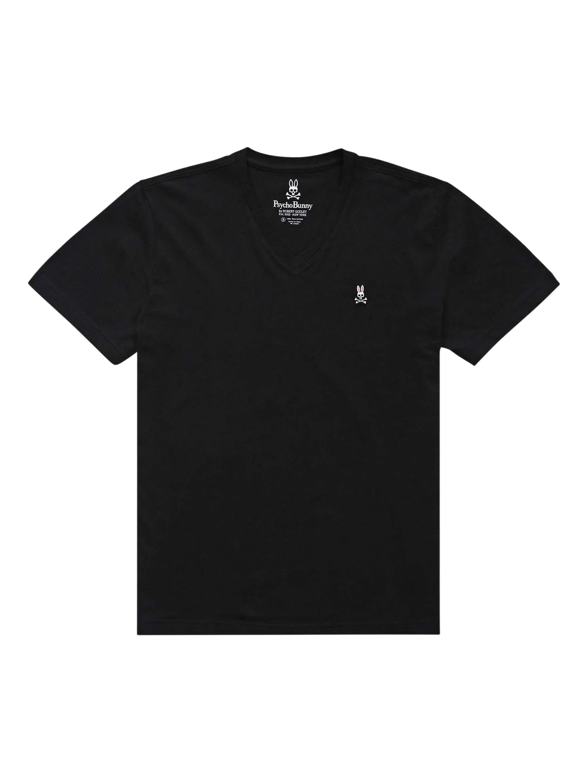 

Футболка Classic с V-образным вырезом Psycho Bunny, черный