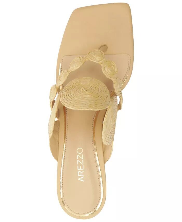 Женские босоножки Chelsea Mid Stiletto Arezzo, коричневый/бежевый — фото 4