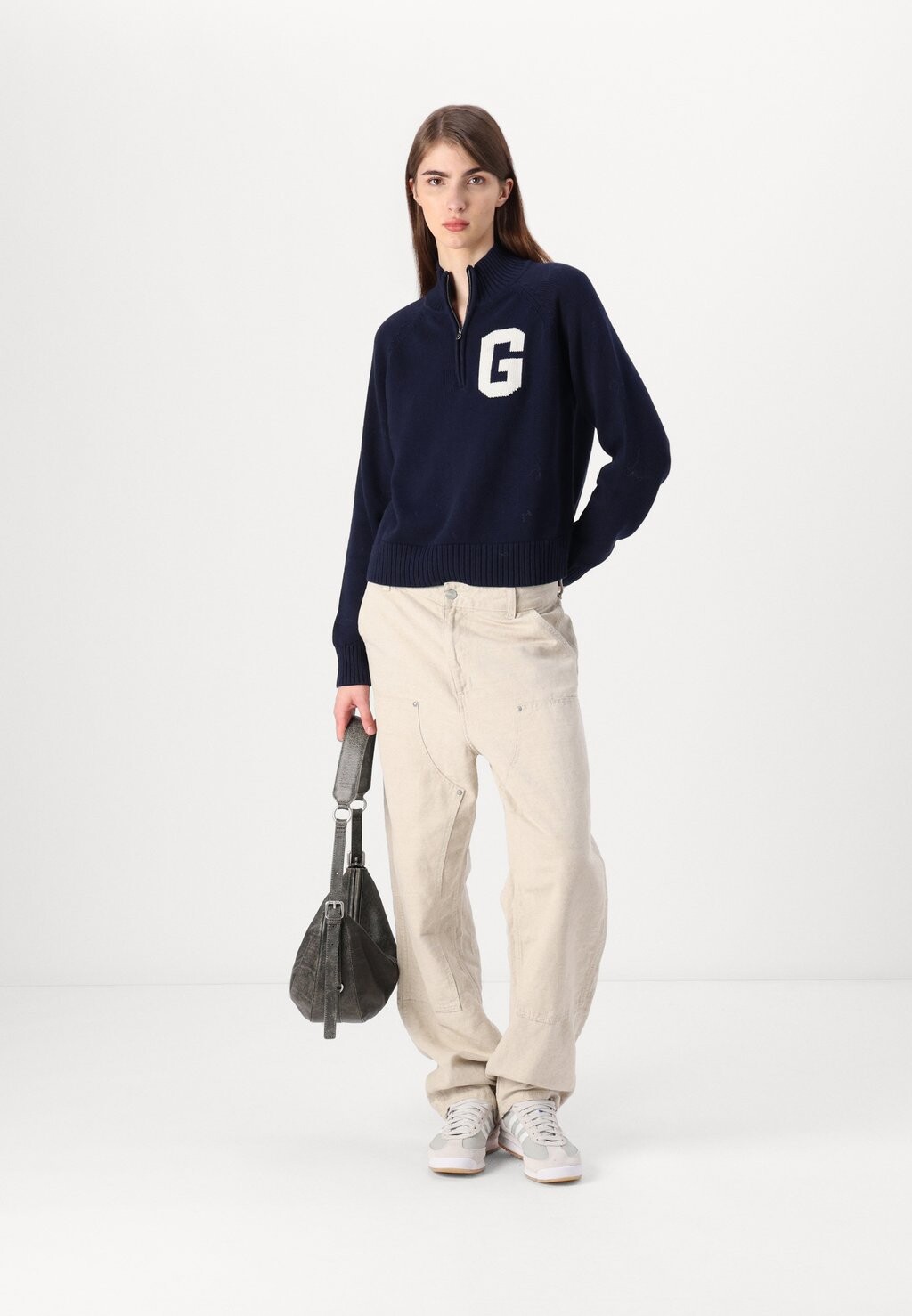 

Джемпер LOGO HALF ZIP GAP, темно-синий
