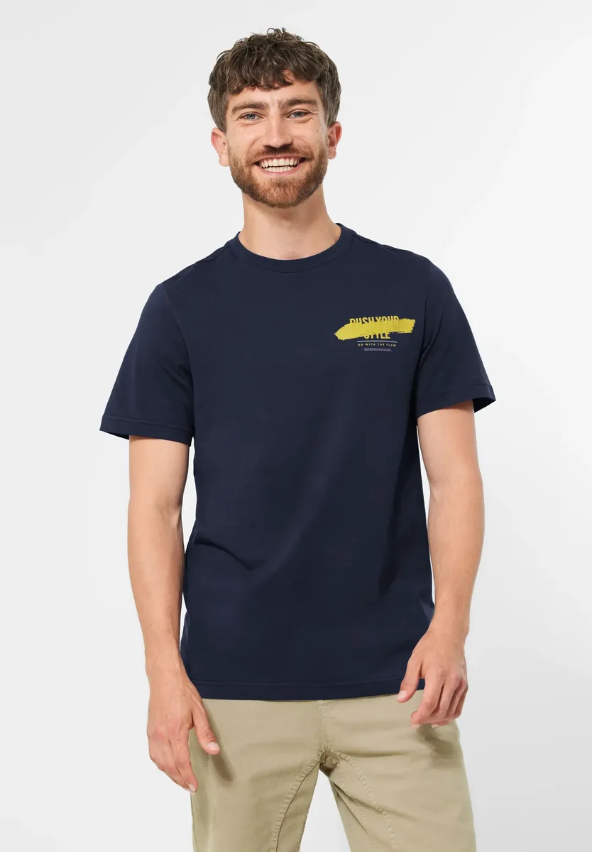 

STREET ONE МУЖСКАЯ футболка с надписью Street One Men, синий