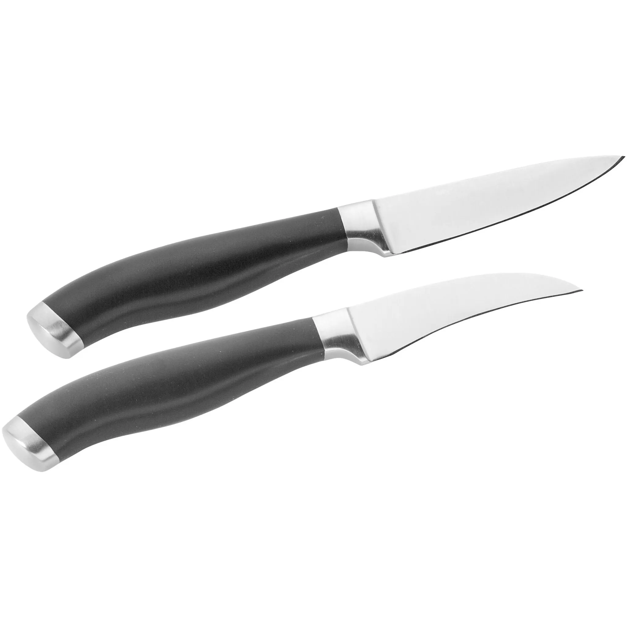 

Набор ножей PINTINOX «Coltelli Professional», (набор, 2 шт.), (нож для очистки овощей, нож для овощей), нержавеющая сталь, можно мыть в посудомоечной машине, цвет edelstahlfarben/schwarz