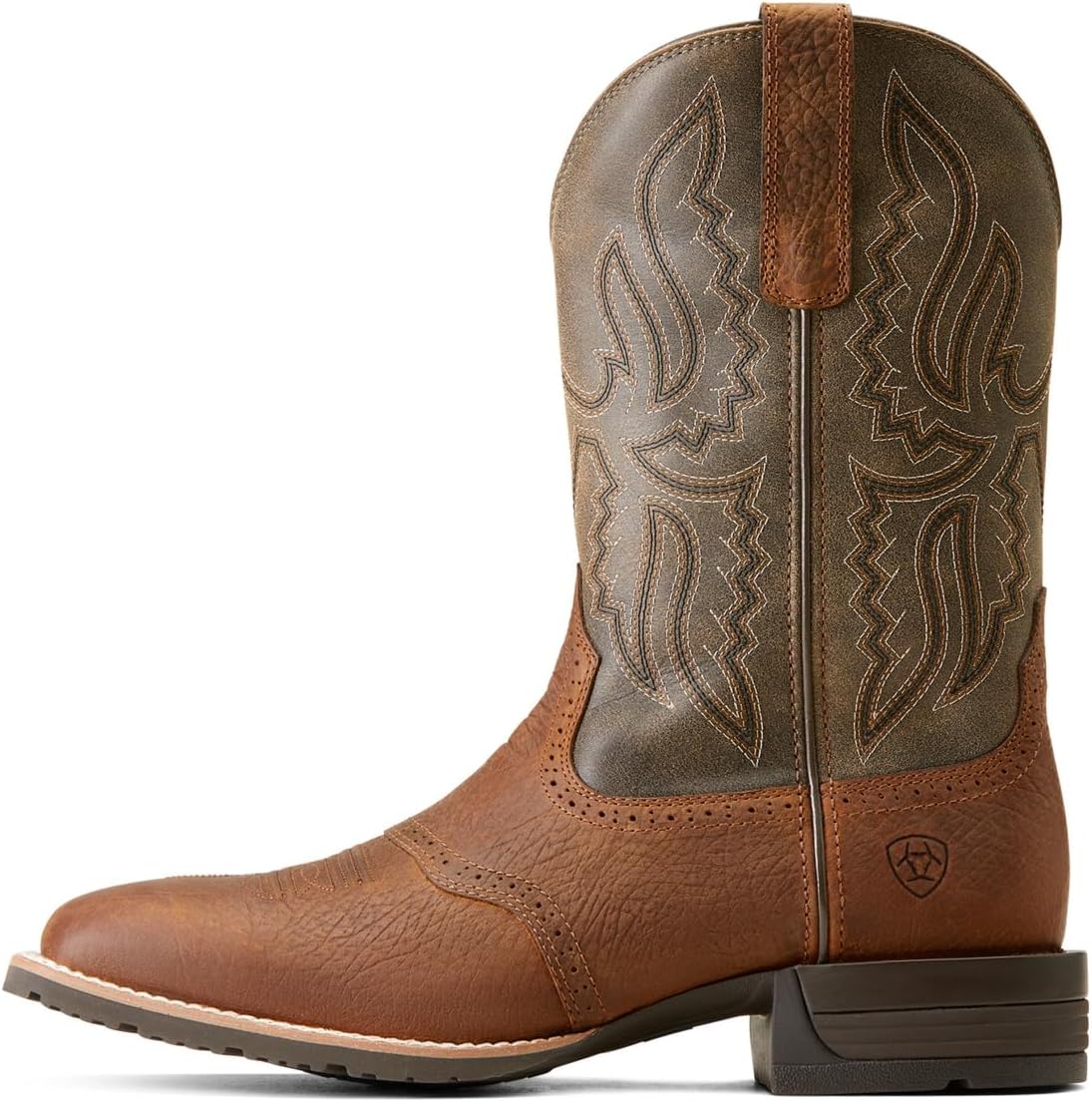 Мужские вестерн-сапоги Ariat Hybrid Ranchway, Earth/Arizona Brown — фото 2