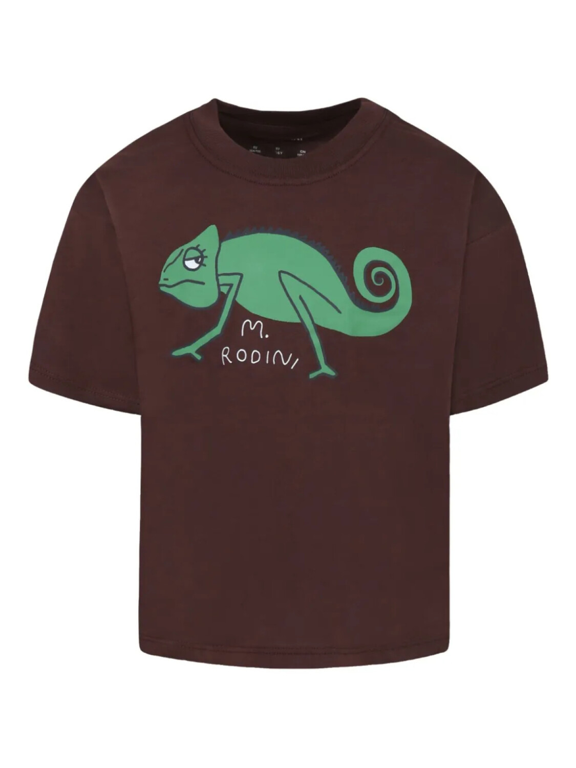 

Футболка Mini Rodini Lizard, коричневый