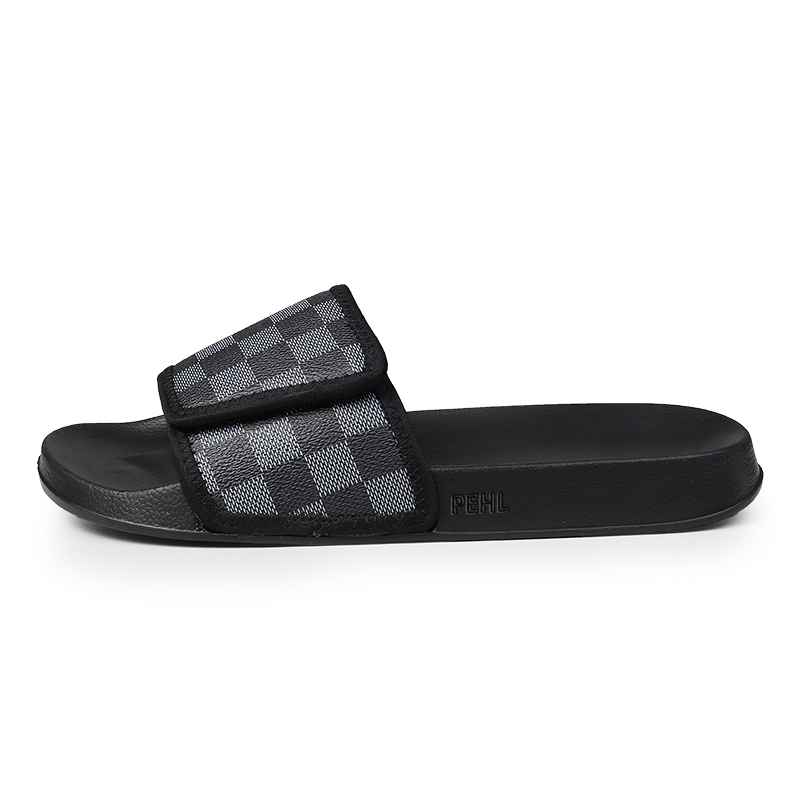 

PEHL Сланцы Slide Slippers мужские черная клетка/белая клетка