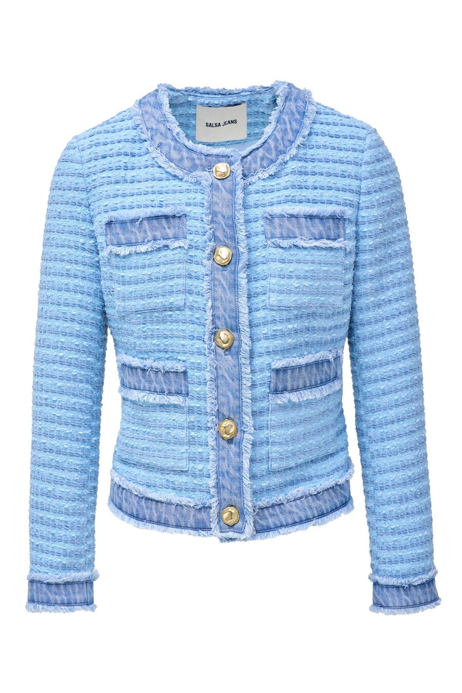 

Вязаный кардиган Salsa Jeans, цвет Blue/Blue denim/Light blue