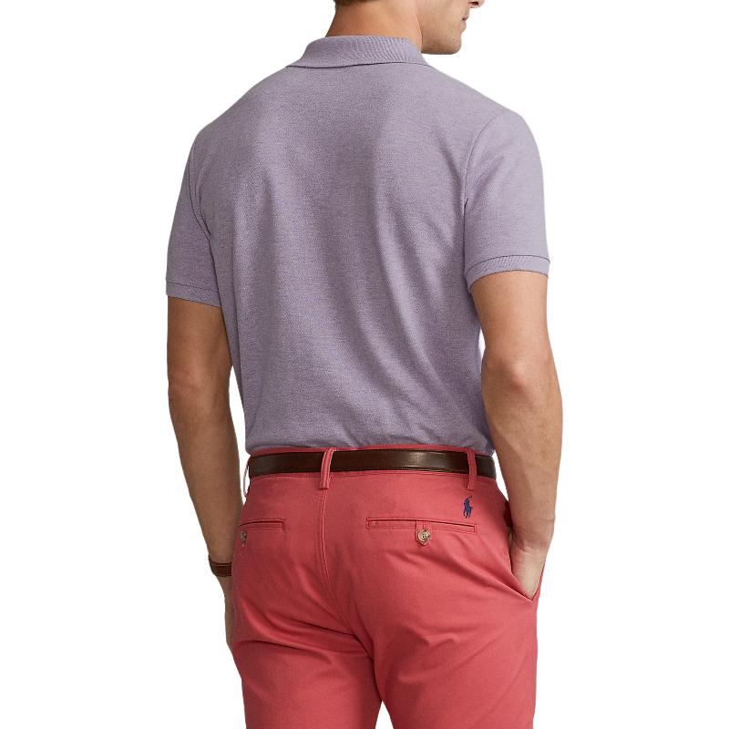 Футболка поло мужская фиолетовая Polo Ralph Lauren — фото 4