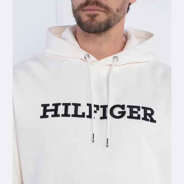 Толстовка с вышивкой Monotype, толстовка обычного кроя Tommy Hilfiger, белый — фото 3