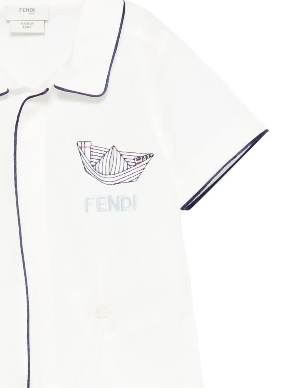 Комплект шорт с логотипами (набор из двух) Fendi Kids, белый — фото 3