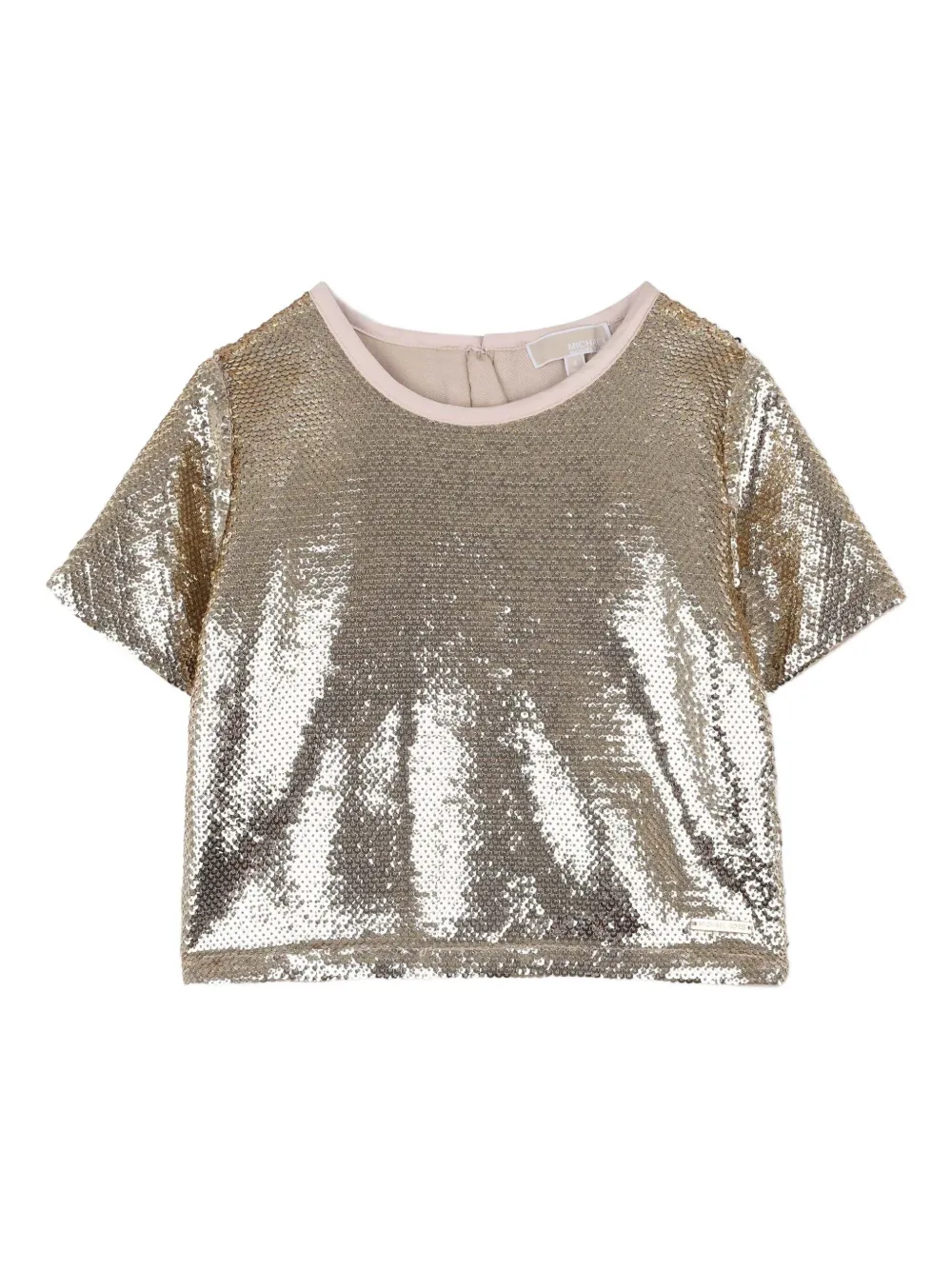

Укороченный топ с пайетками Michael Kors Kids, золотой