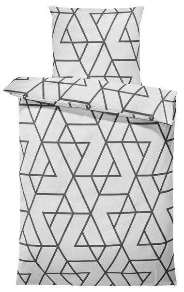 

Комплект постельного белья One-Home 135x200 cm Geometrisch modern, 135x3x200 см, белый