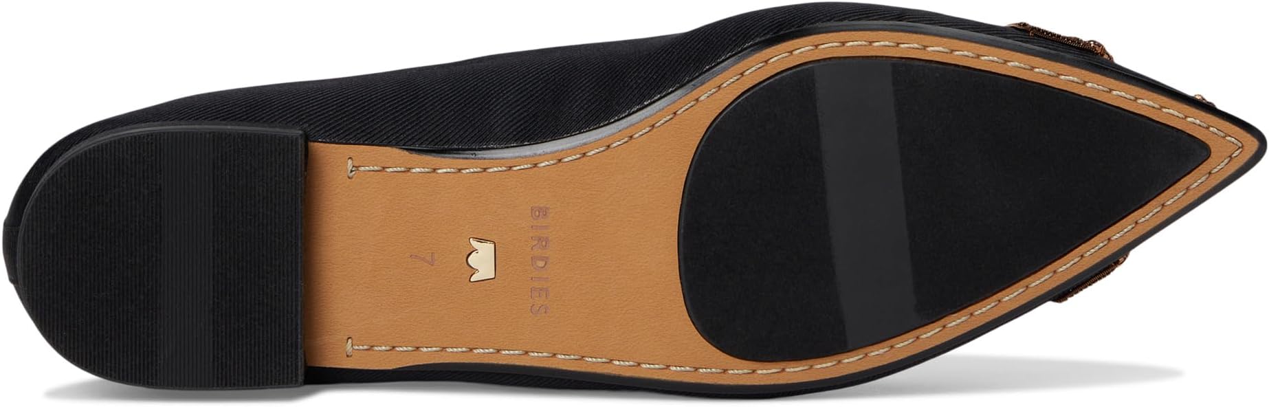Балетки Birdies The Goldfinch 15 Ballet Flat, цвет Black Jeweled Silk — фото 3