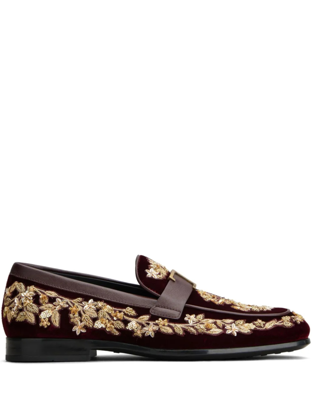 

Бархатные мокасины Tod's, красный