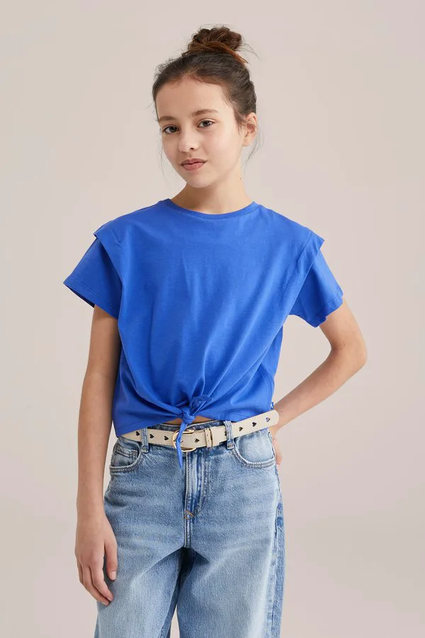 Простая футболка We Fashion, Blue — фото 3