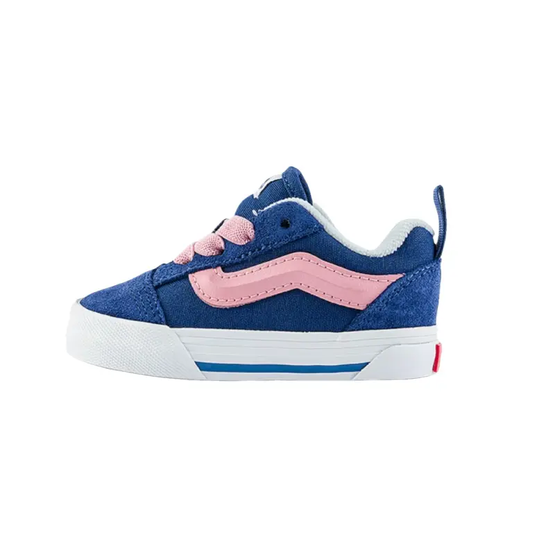 

Knu Skool Детская обувь для малышей, кроссовки Vans, синий/розовый