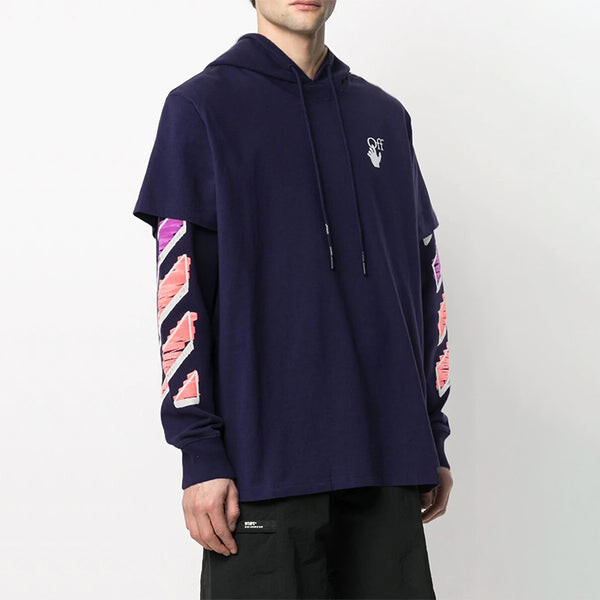 Толстовка men's ss21 purple Off-White, фиолетовый — фото 4
