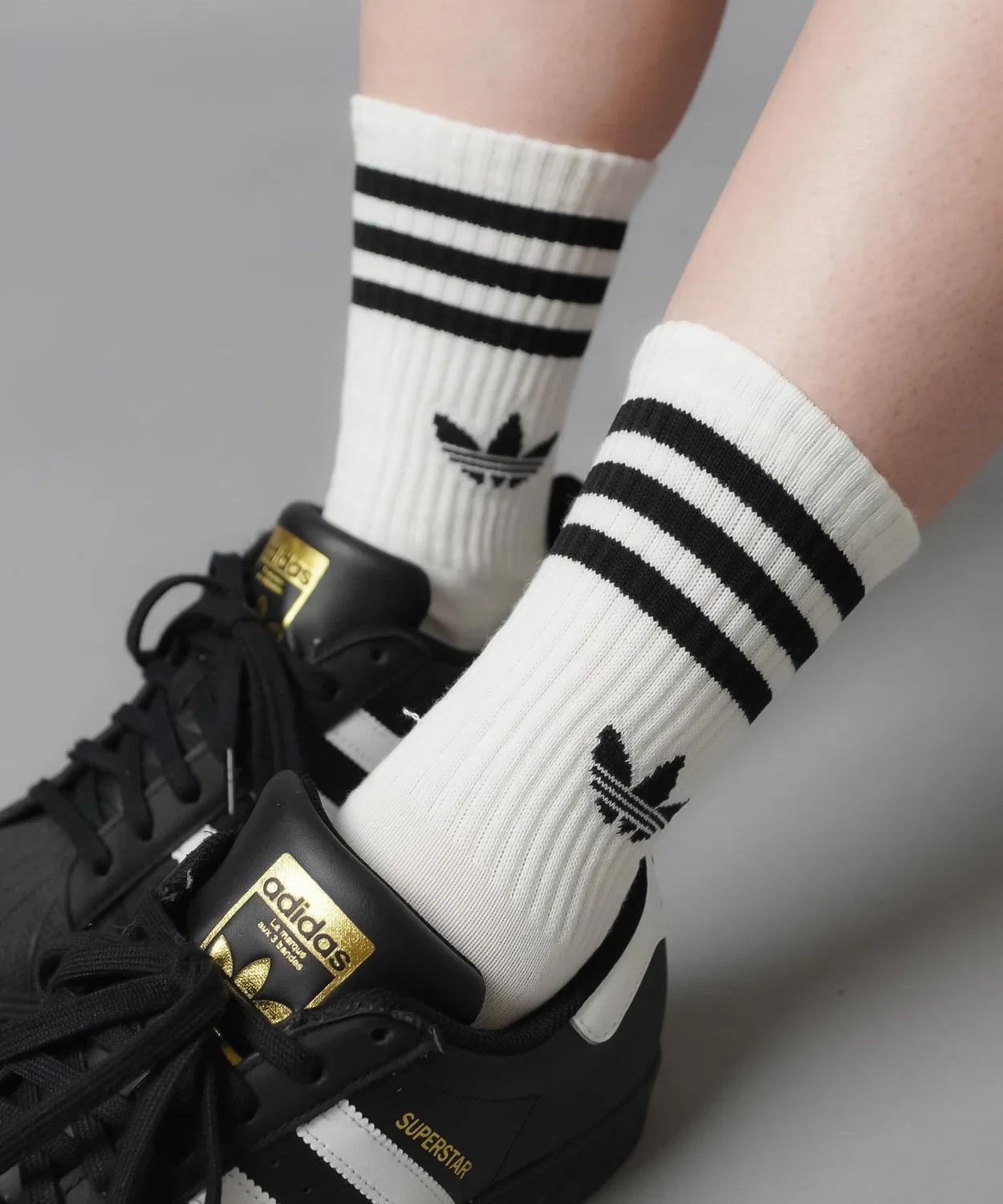 Носки adidas Originals 3 пары, белые — фото 3