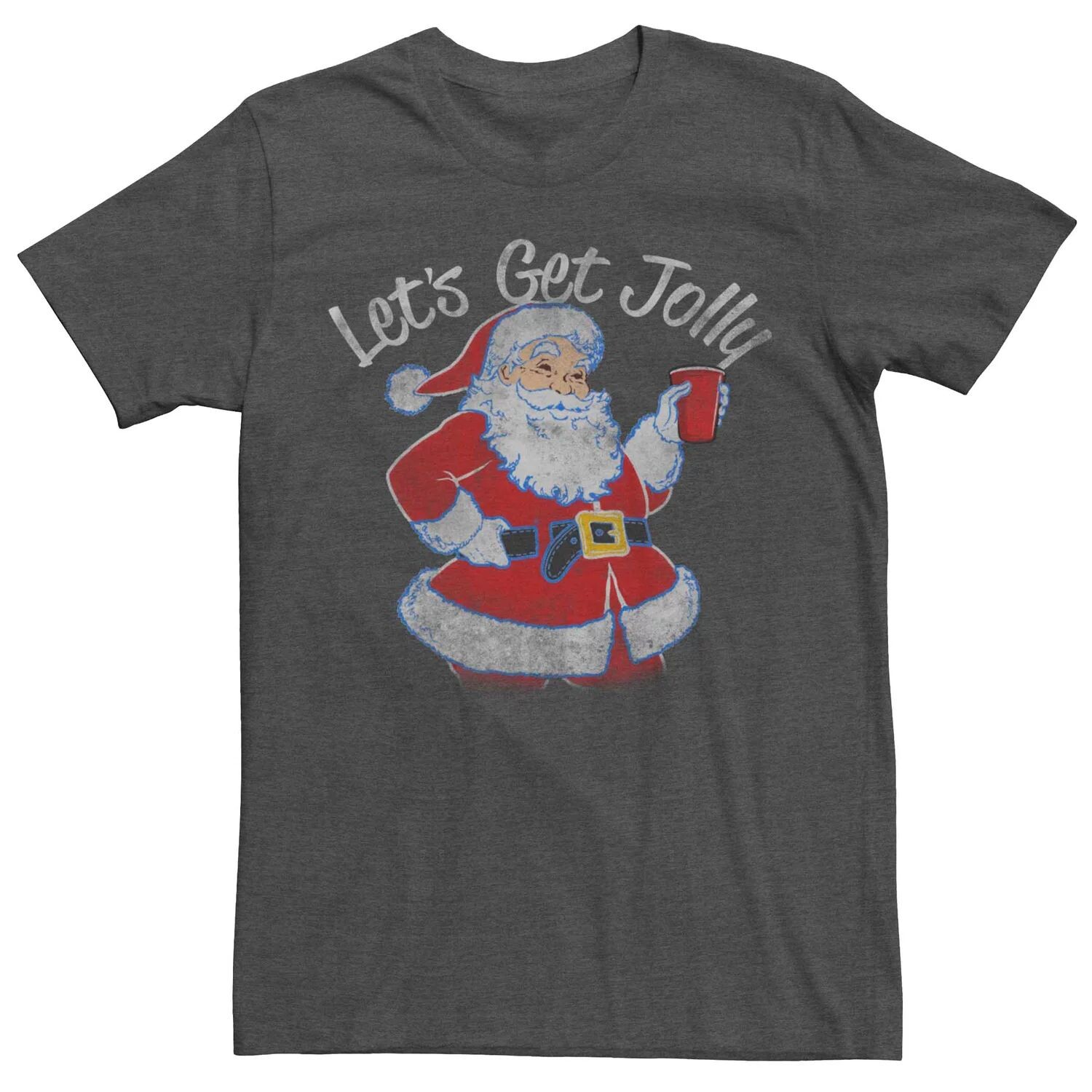 

Мужская футболка Santa Claus Let's Get Jolly с рисунком Licensed Character